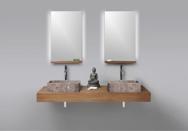 Mirror & Vanity Counter Set