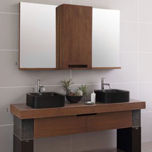 SAGA - Vanity Cabinet & Mirrors Set